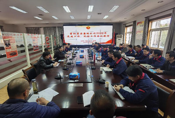 公司召開會議傳達(dá)集團(tuán)公司黨建工作、紀(jì)檢工作會議精神