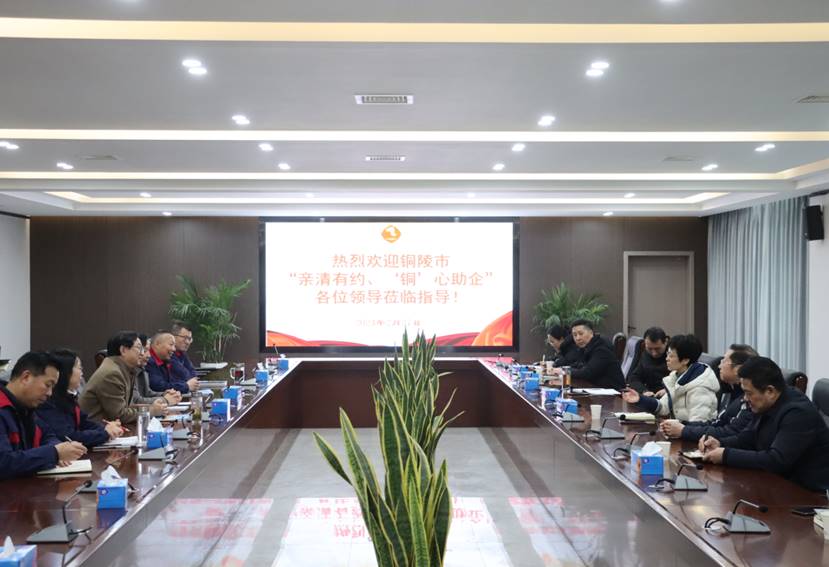 楊文萍到公司開(kāi)展“親清有約、‘銅’心助企”走訪調(diào)研