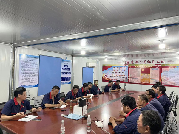 江西鑫科環(huán)保項(xiàng)目部召開“大干100天”動員會 江西鑫科環(huán)保項(xiàng)目部召開“大干100天”動員會